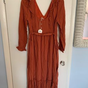 Pinkblush rust colored dress